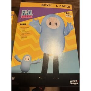 Kids Fall Guys Blue Polyester Tunic Blue Costume Extra Large 14/16 New